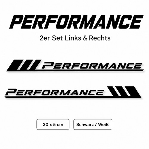 Performance aufkleber 2er set - aufkleber,