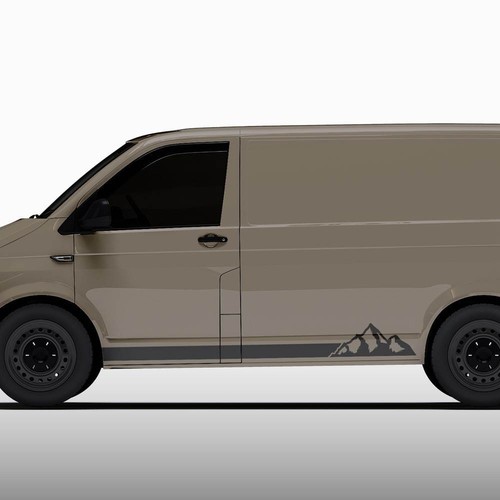 Auto aufkleber streifen berge - auto,