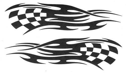 Racing streifen flagge - racing,