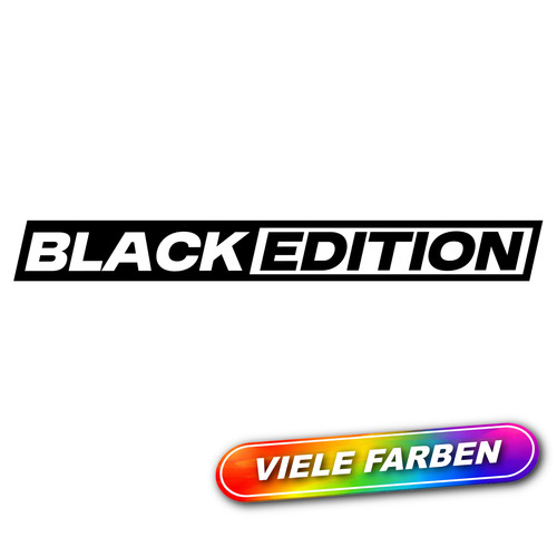 Black edition aufkleber - black,