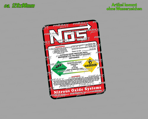 Nos aufkleber sticker auto - nos,