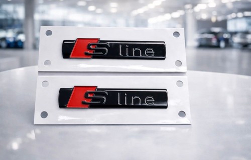 Audi line schriftzug - audi, s-line