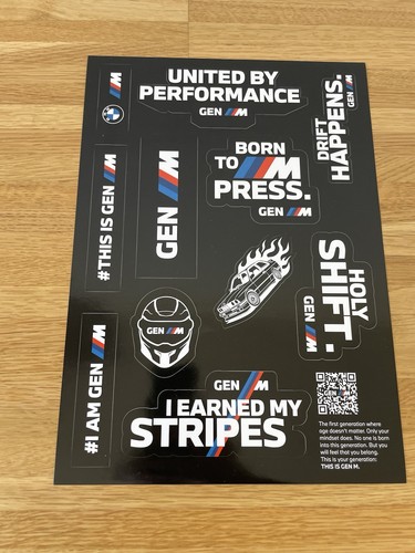Bmw gen sticker set - m, m
