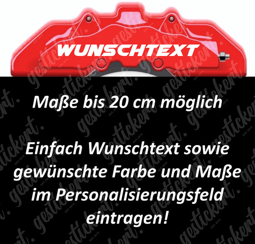 Bremssattelaufkleber - 2x,