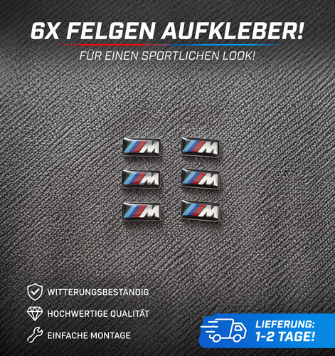 Bmw felgenaufkleber für - m,
