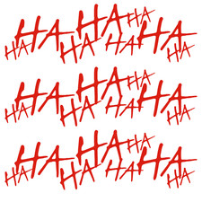 3 x 15 cm HA HA HA Joker