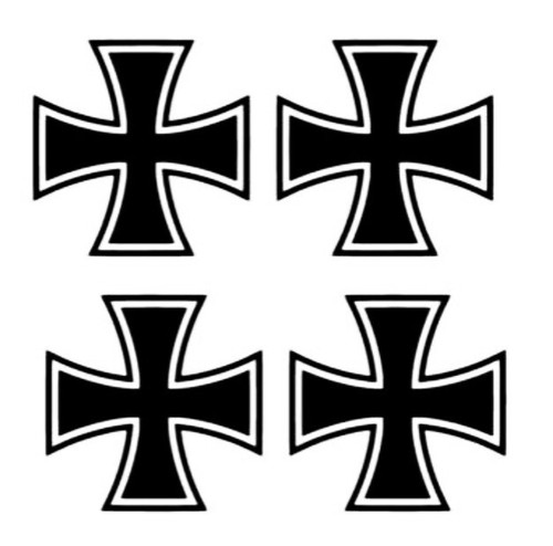 Eisernes kreuz aufkleber - kreuz,