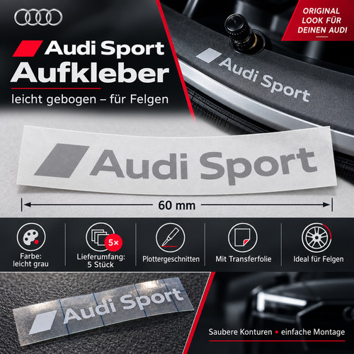 Audi sport aufkleber felgen - audi,