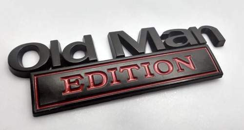Old man edition emblem - man,