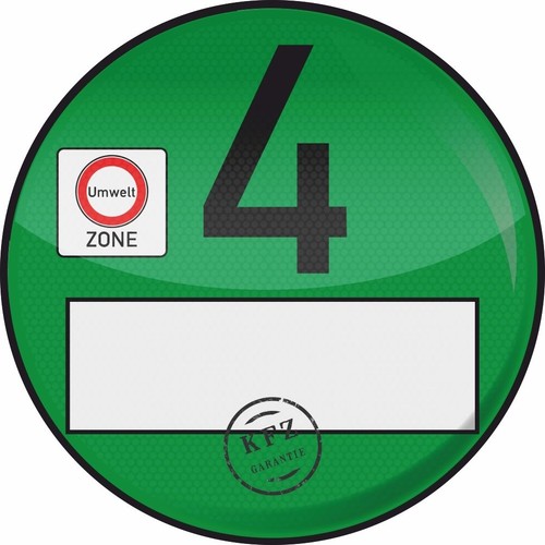 Haftfolie plakette euro 4 - 1x,