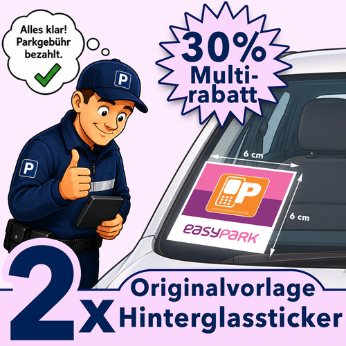 Easypark aufkleber vignette - easypark,