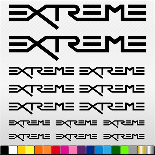 Extreme aufkleber set tuning - set,