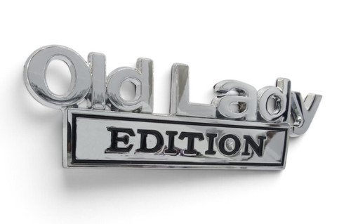 Old lady edition emblem - lady,