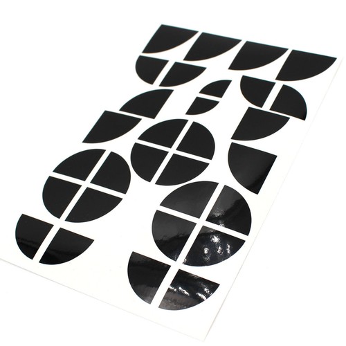 Emblem ecken aufkleber schwarz - emblem,