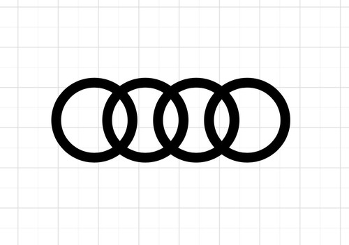 Audi auto aufkleber - 2x,